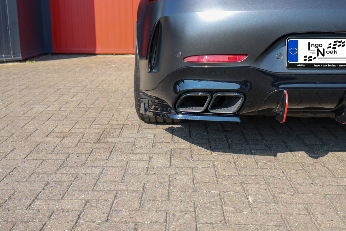 Seitenteile mit Wing für Mercedes AMG GT 63S X290, Ingo Noak Tuning, Heckansatz, lackiertes Auto-Body-Teil, sportliches Design
