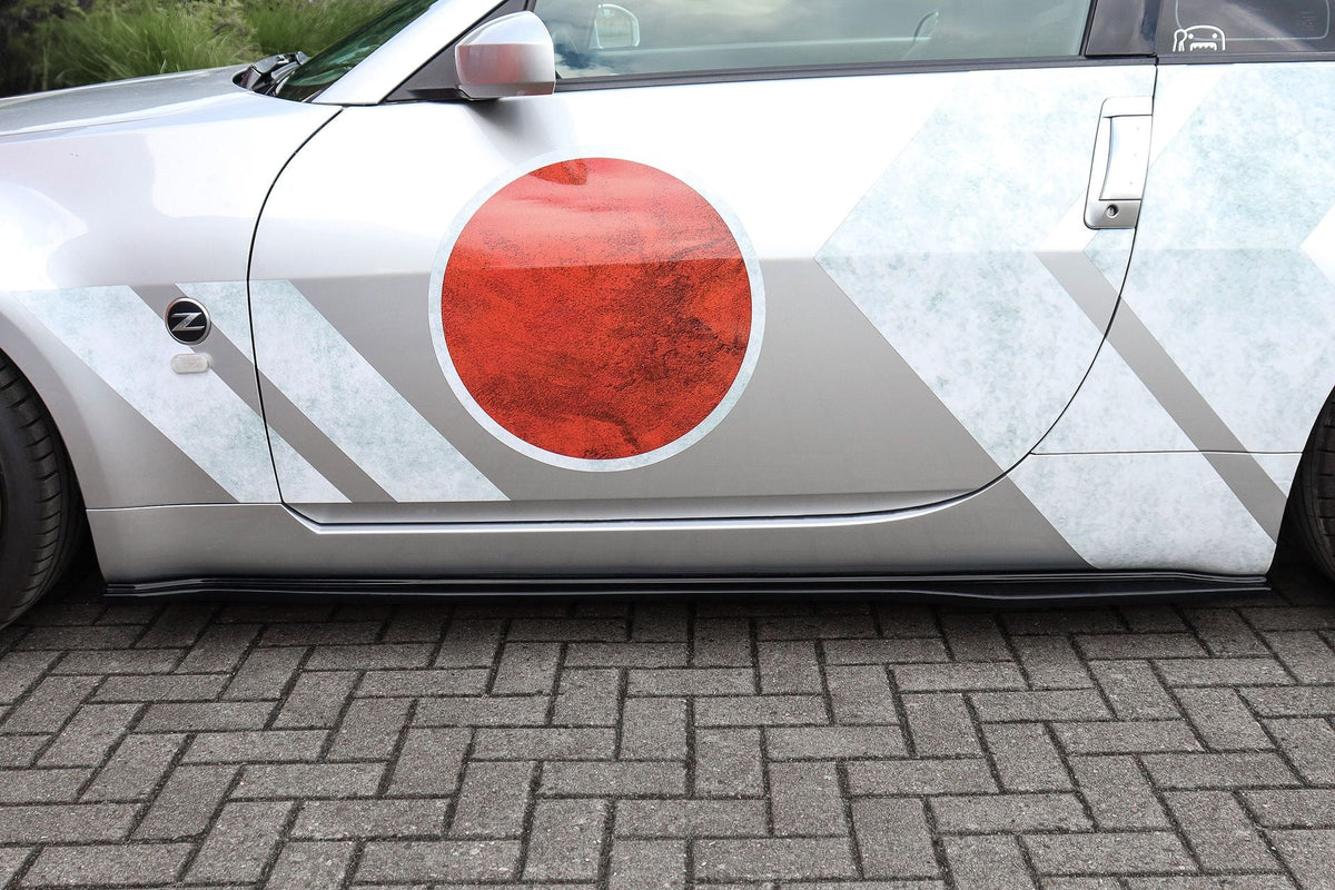 Seitenschweller aus ABS für Nissan 350Z Coupé und Roadster, Ingo Noak Tuning, stabile Auto-Optik, sichtbares Design