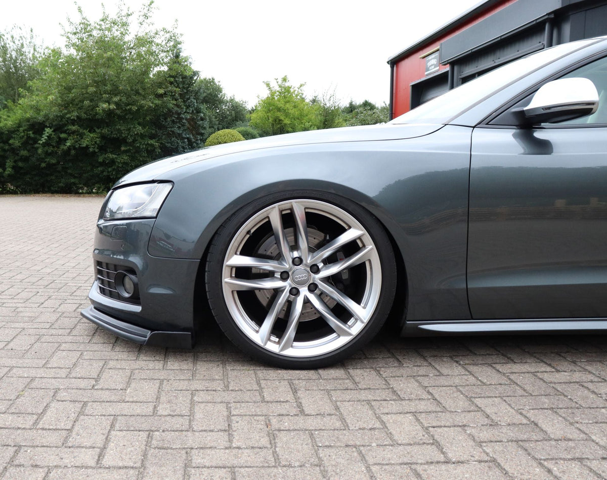 Cuplippe Frontspoilerlippe mit Wings aus ABS für Audi S5 B8