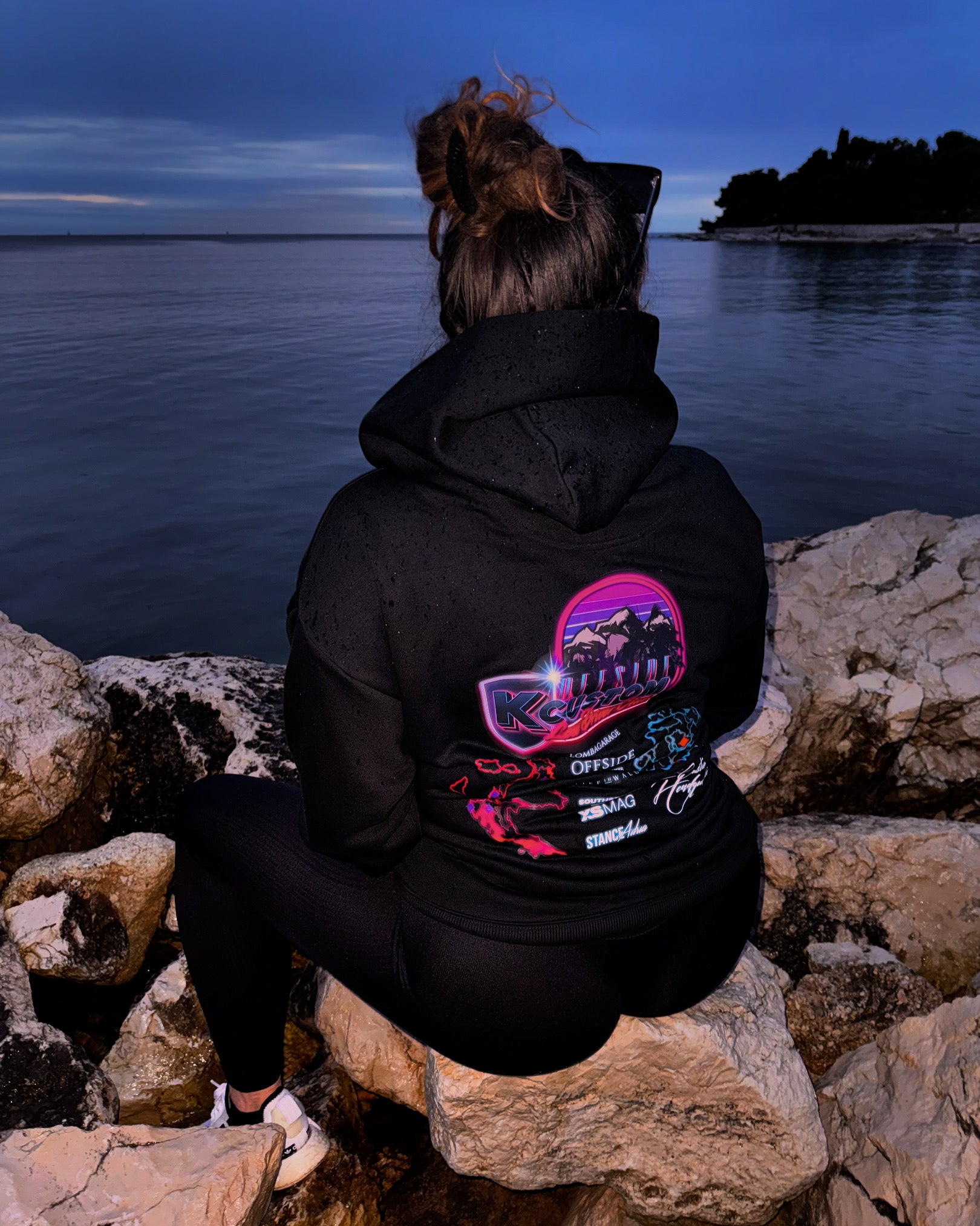 "EVENT Hoodie " - black mit Print