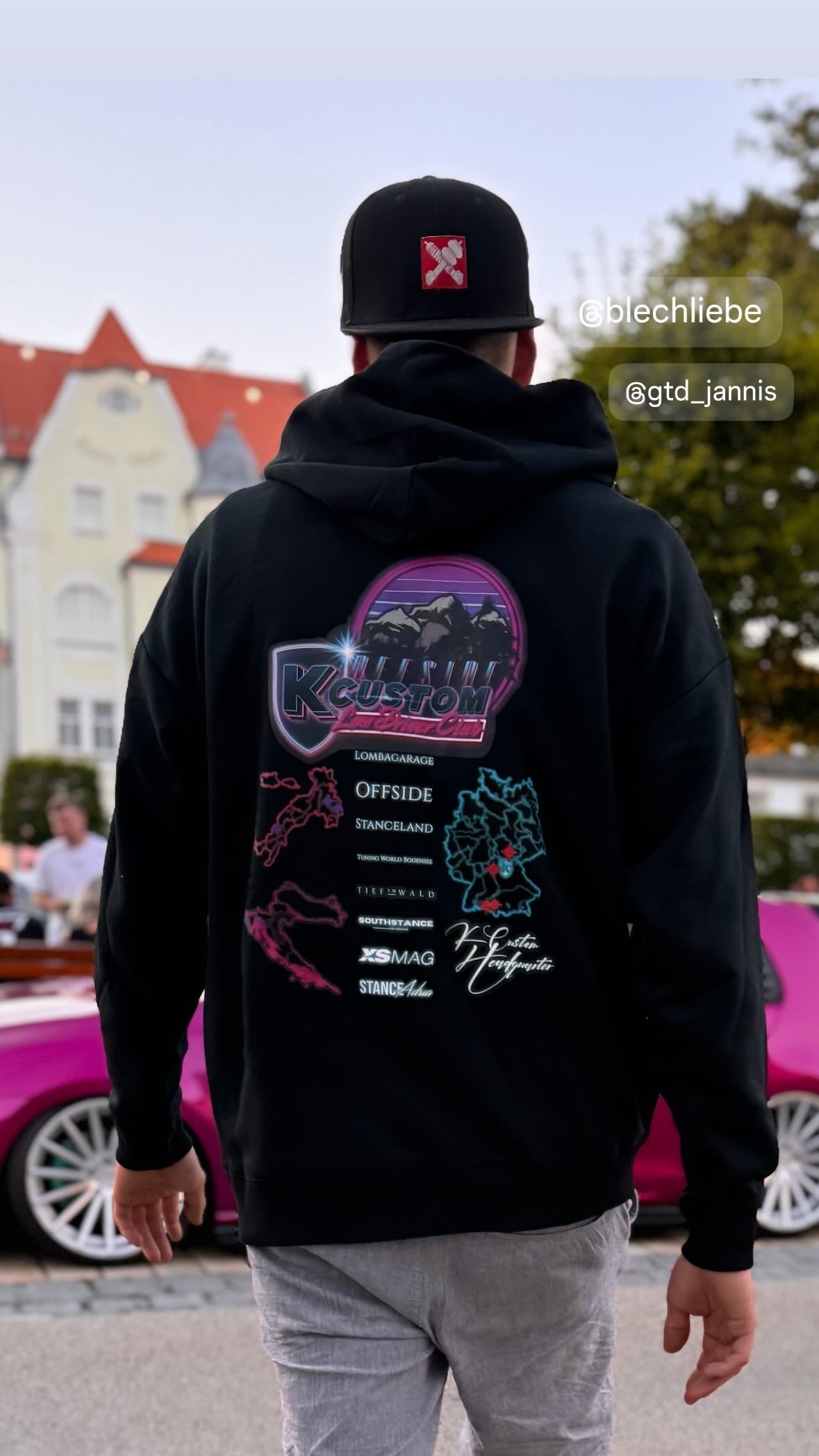 "EVENT Hoodie " - black mit Print