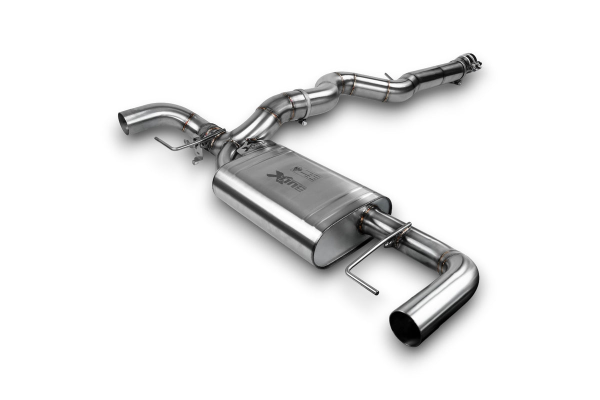 EGO-X Abgasanlage 3,5"/ 89mm BMW 320i/420i G2x (für Modelle ohne Klappe ab Werk) (mit ECE*)