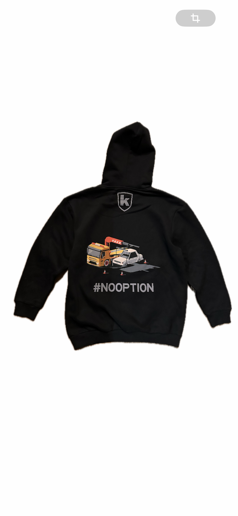 #NOOPTION Hoodie " - Hoodie black mit Print
