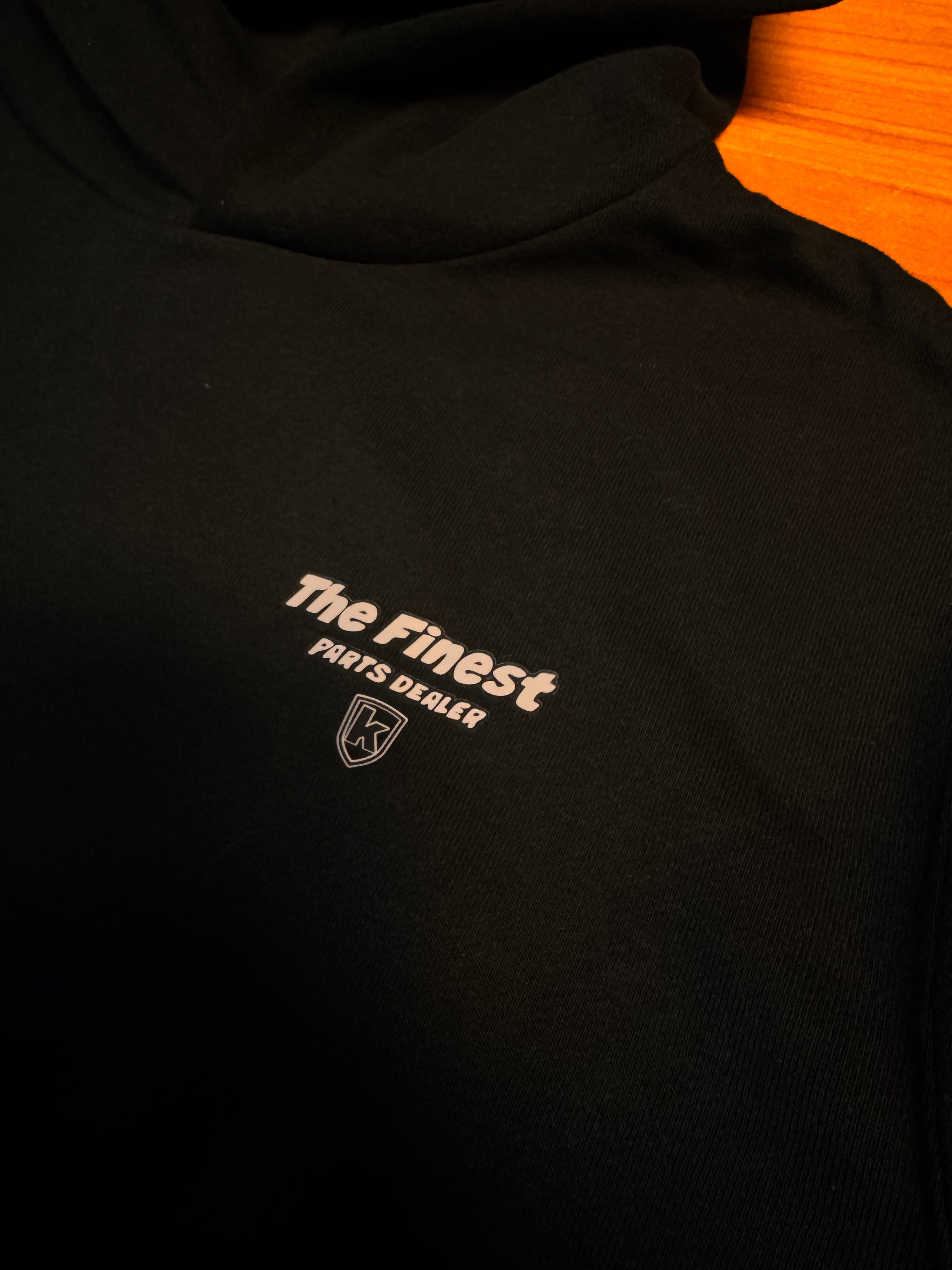 Kapuzenpullover - schwarz  "Wheelbär" BIG BACK PRINT