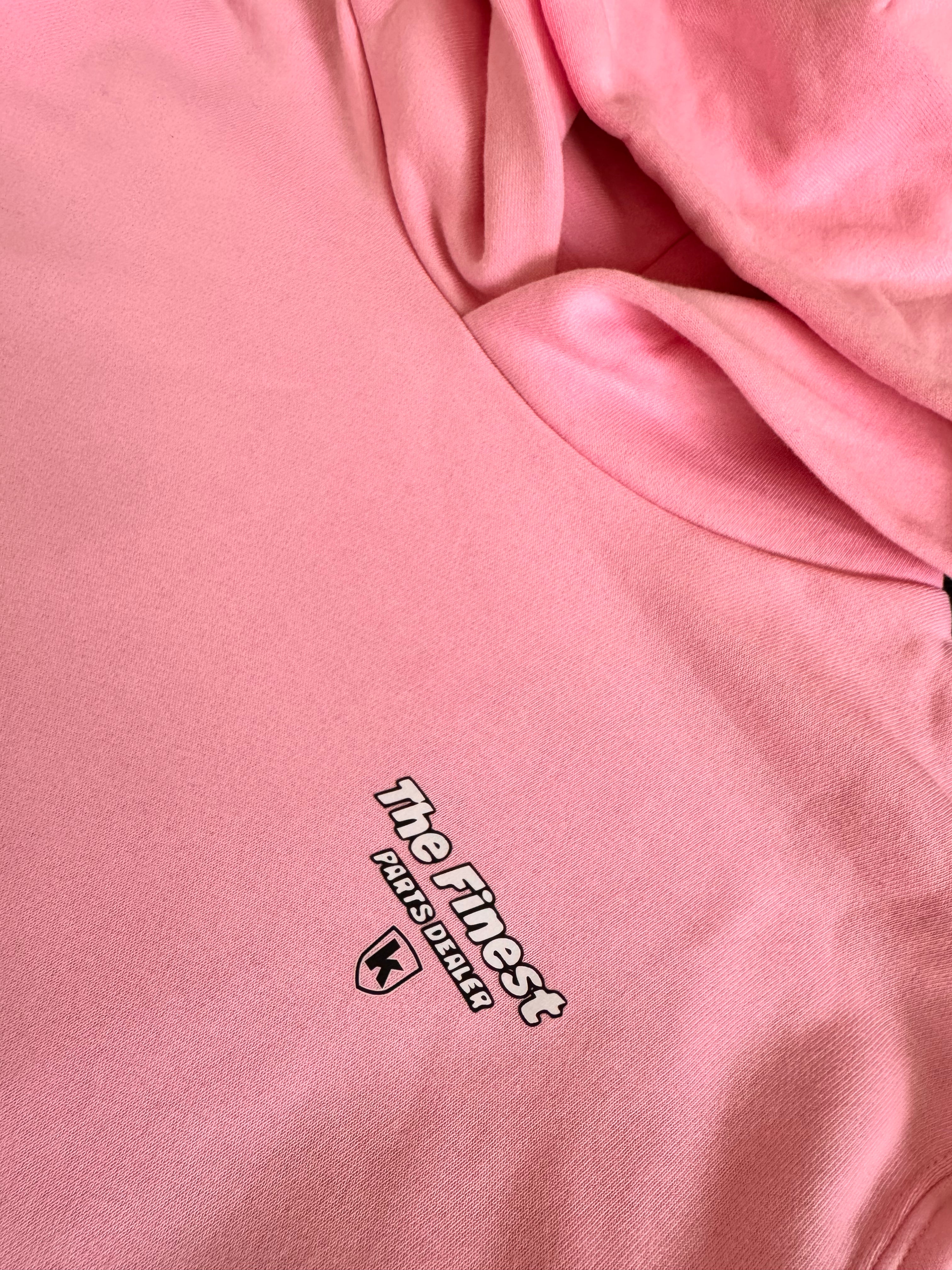 Kapuzenpullover - rosa  "Wheelbär" BIG BACK PRINT