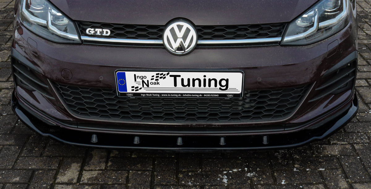 Frontspoilerlippe und Flügel für VW Golf 7 GTI GGTD AU Facelift, Ingo Noak Tuning, aus ABS, für sportliches Design