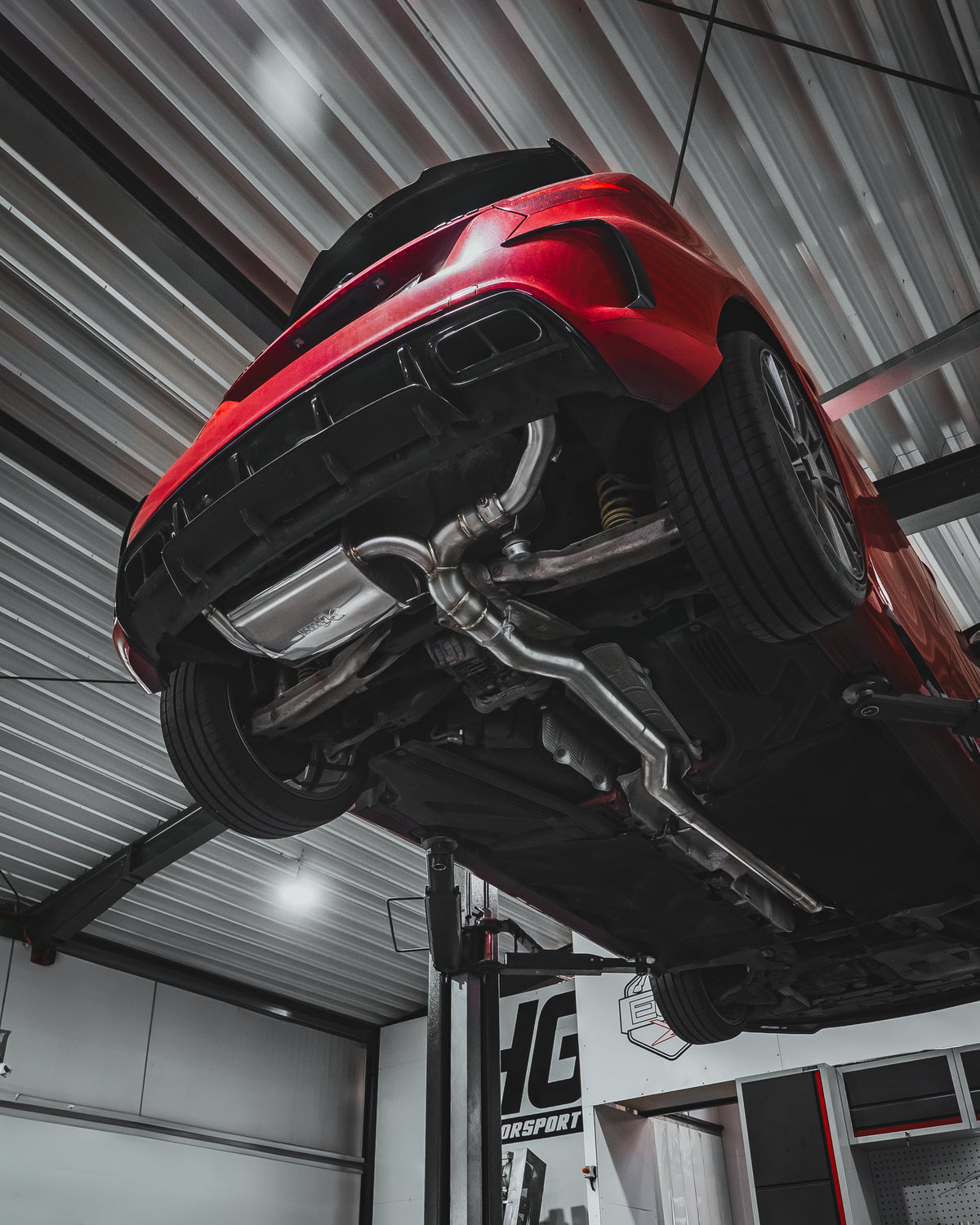 EGO-X Abgasanlage 3,5" Mercedes A45 W176, CLA45 117, GLA45 AMG X156 381PS (mit ECE*)