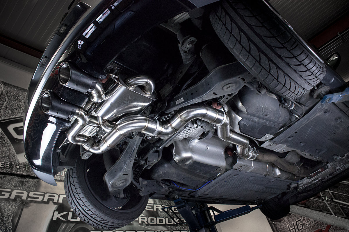 EGO-X Abgasanlage 3,5" VW Golf 5 R32 250PS