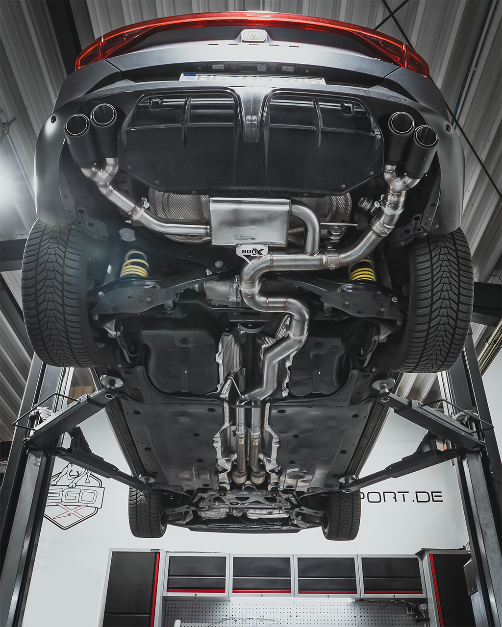 EGO-X Abgasanlage 3,5" Cupra Formentor VZ5 2.5 TSI 390PS 4Drive OPF