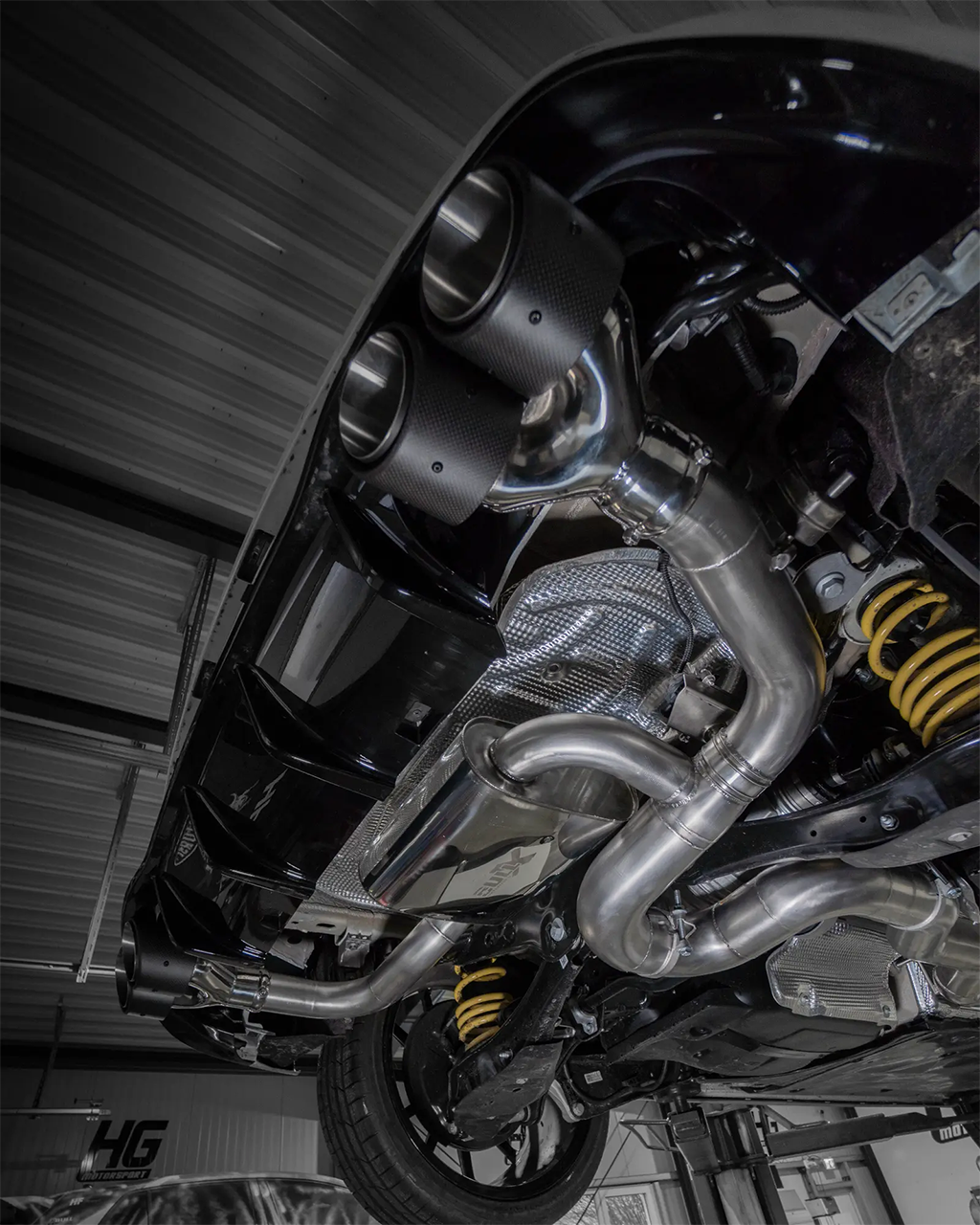 EGO-X Abgasanlage 3,5" VW Golf 8 R (Exportversion ohne ECE)
