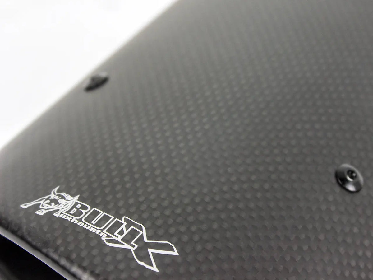 Bull-X Endrohrset: Typ 3 Carbon Oval 126x94