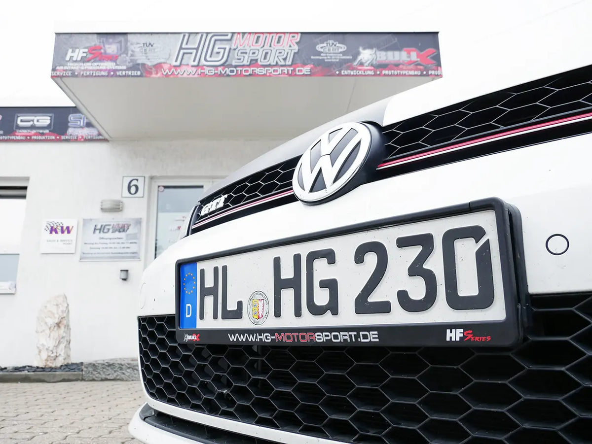 Kennzeichenhalter "HG-MOTORSPORT" 52cm