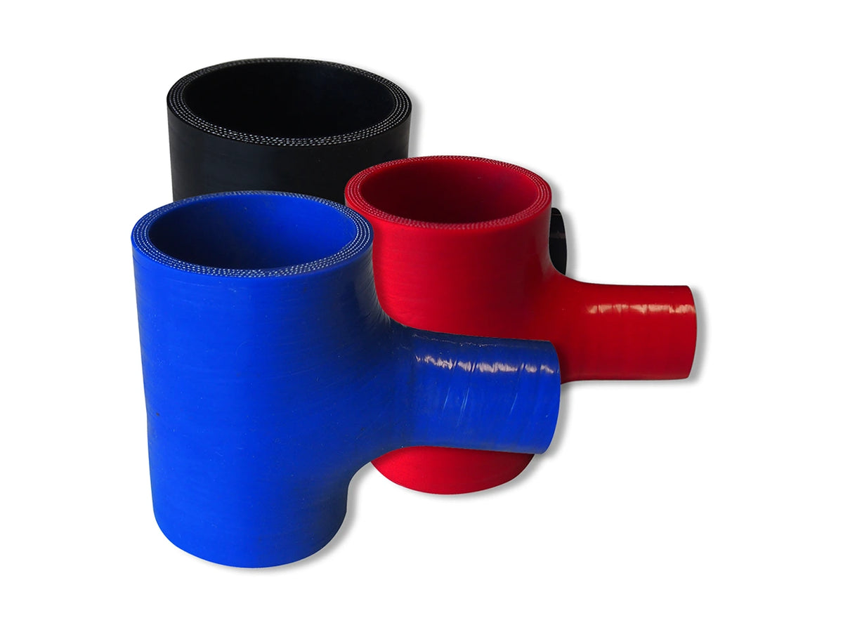 Silikon T-Stück 38mm-76mm mit 25mm "T"Anschluss