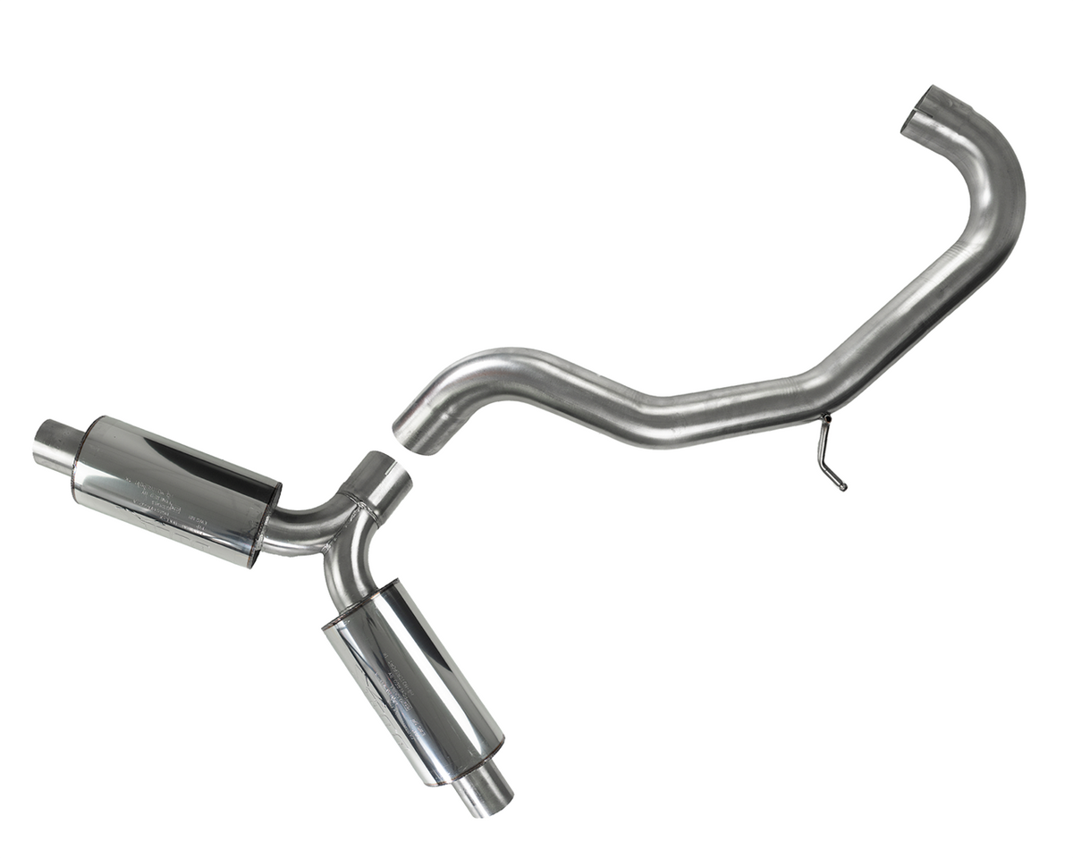 Bull-X Abgasanlage 3" Y-Style "VAG02" 1K Plattform 1.4/1.8-2.0 T(F)SI FWD (z.B. Golf 6, A3 8P)