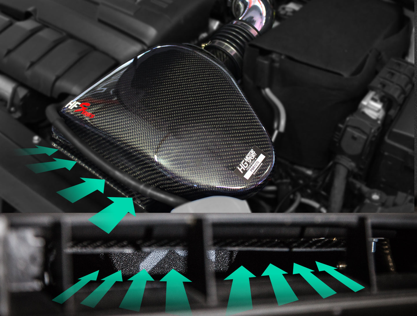 HFI Carbon Air Intake Kit Gen.2 "Plus" für VAG 2.0 TFSI Modelle